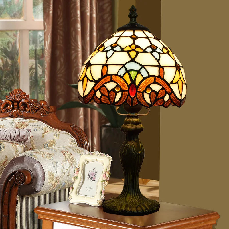 Celestine Stained Glass Lamp