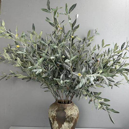 Lifelike Artificial Olive Branch
