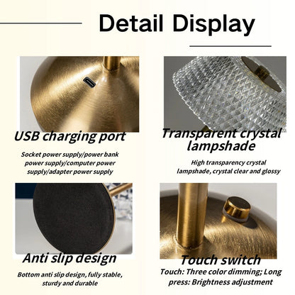 Lunelle Crystal Touch Lamp