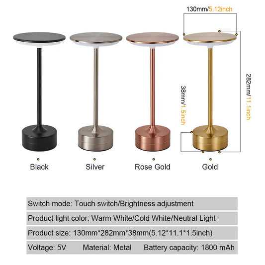Wireless Touch LED Table Lamp