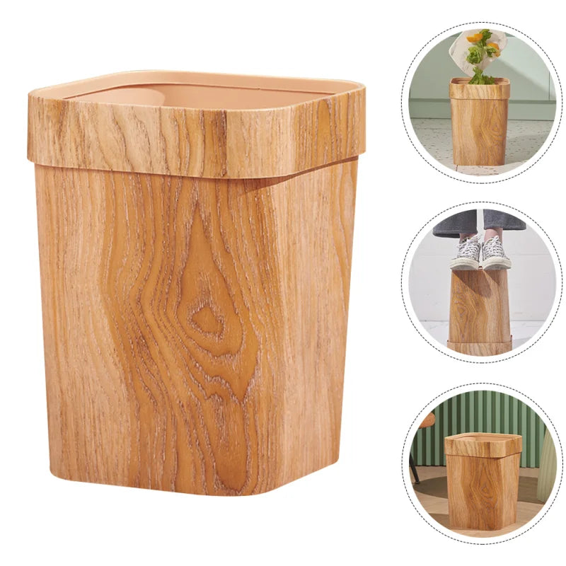 Nordelle Woodgrain Waste Bin