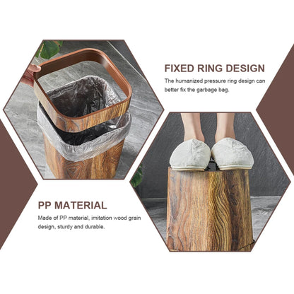 Nordelle Woodgrain Waste Bin