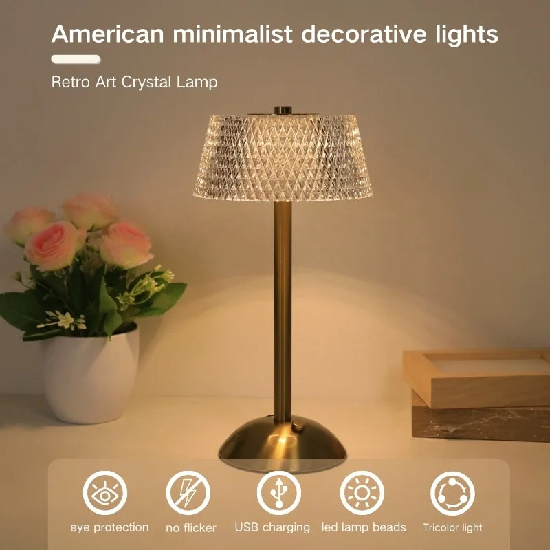 Lunelle Crystal Touch Lamp