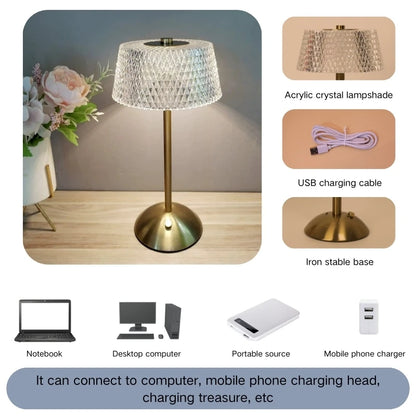 Lunelle Crystal Touch Lamp